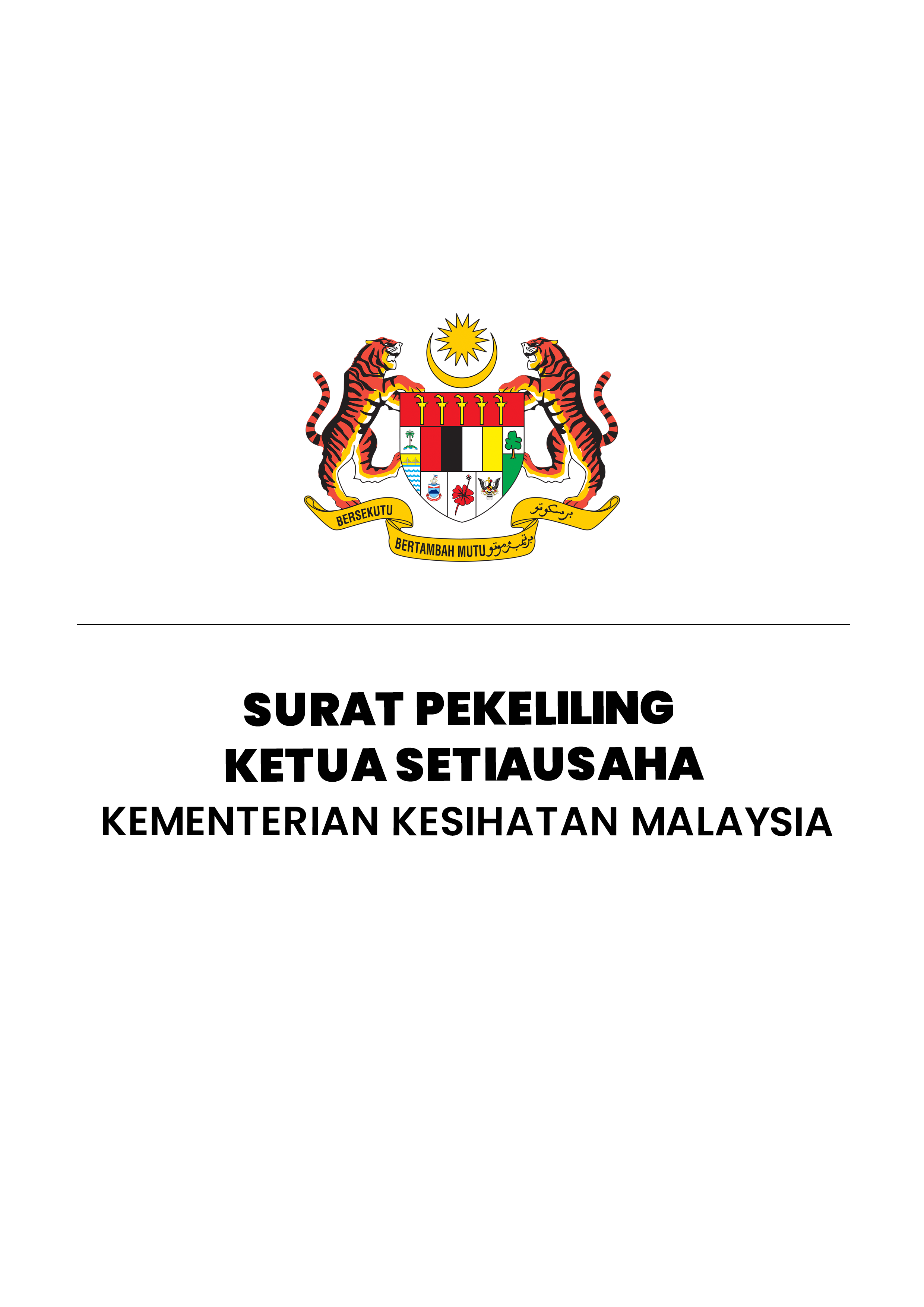 Surat Pekeliling Ketua Setiausaha Kementerian Kesihatan Malaysia Bilangan 3 Tahun 2025 - Pelaksanaan Penilaian Kendiri Prestasi Pengurusan Kewangan Di Kementerian Kesihatan Malaysia