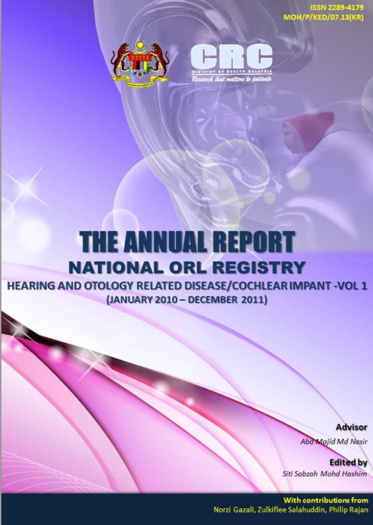 The First Annual Report National ORL Registry